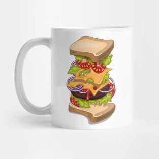 Cheeseburger sandwich Mug